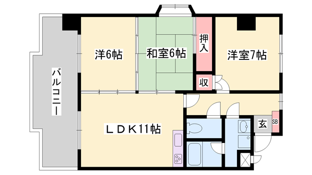 物件間取画像