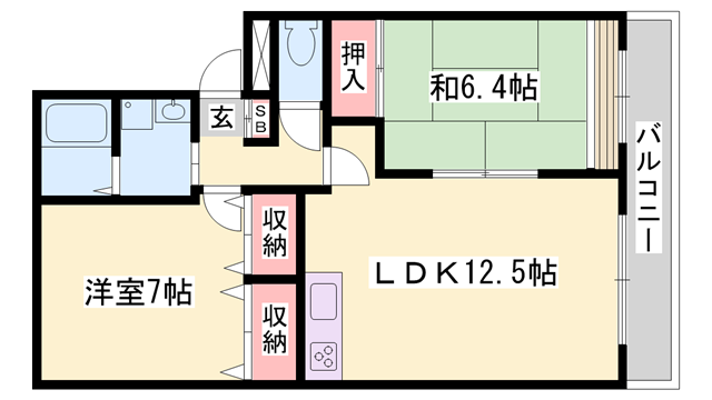 物件間取画像