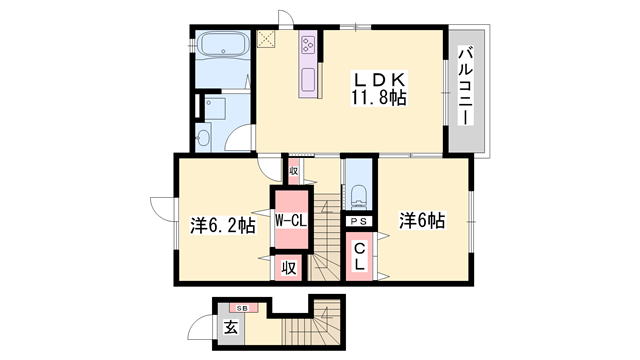 物件間取画像