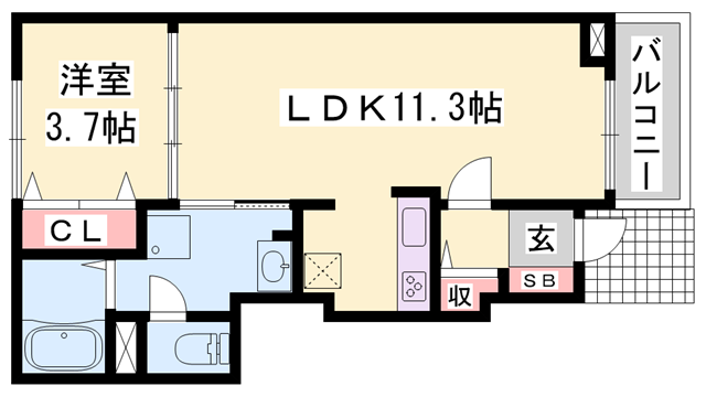 物件間取画像
