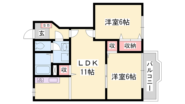 物件間取画像