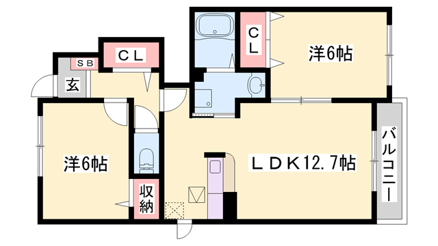 物件間取画像