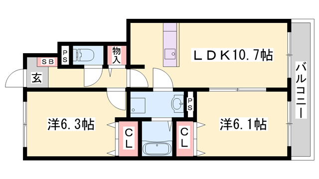物件間取画像