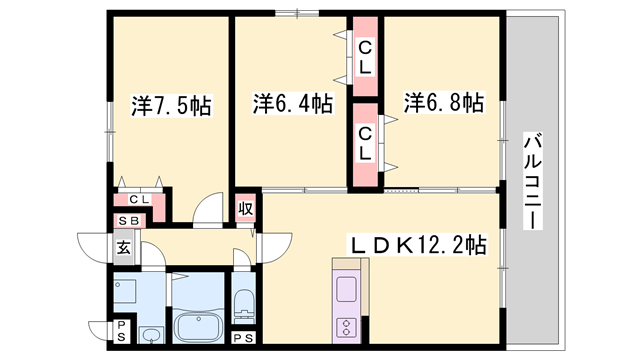 物件間取画像