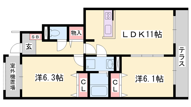 物件間取画像