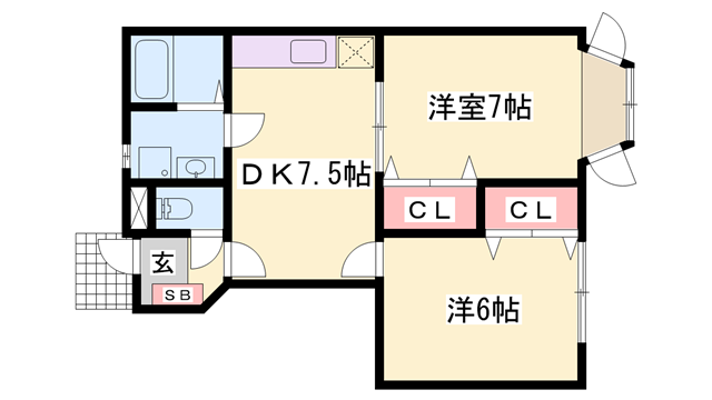 物件間取画像