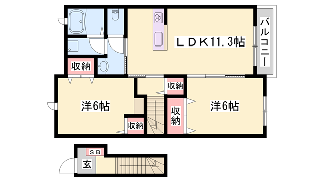 物件間取画像