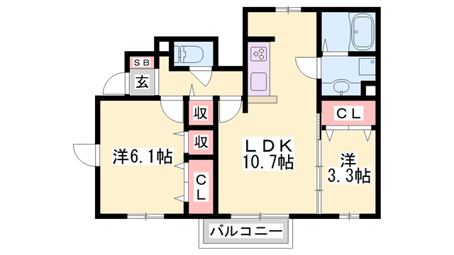 ヴィオラ志染の物件間取画像