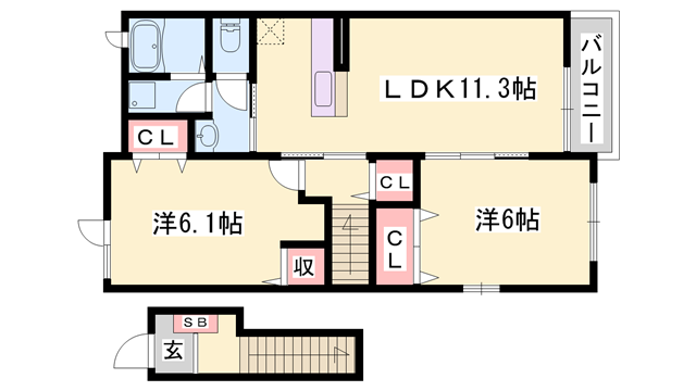 物件間取画像