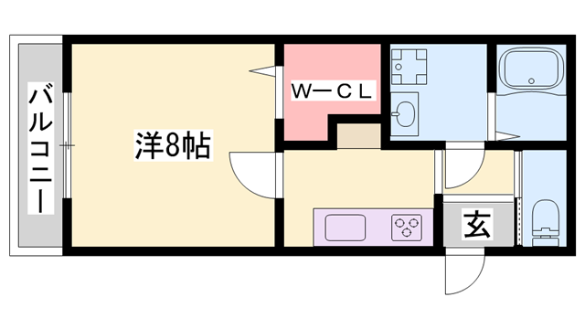 クロスロード東姫路の物件間取画像