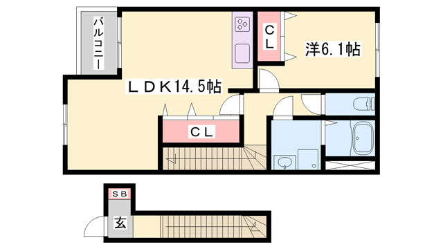 サンパレスの物件間取画像