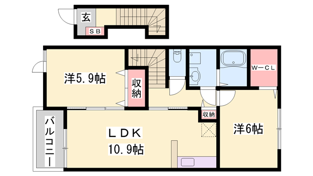 物件間取画像