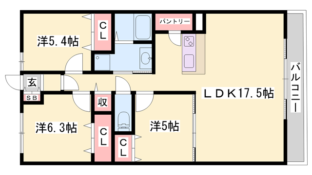キャッスルコート田寺東の物件間取画像