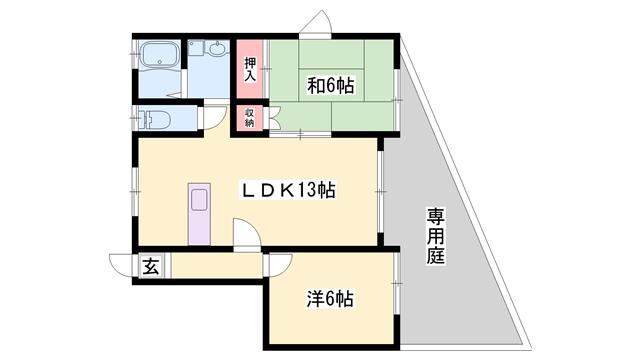物件間取画像