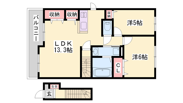 物件間取画像
