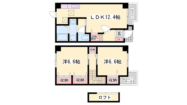 物件間取画像