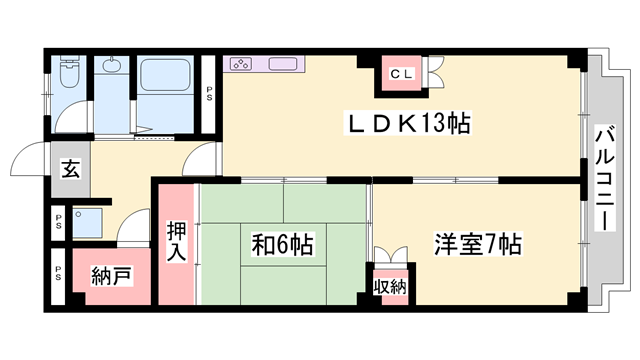 物件間取画像