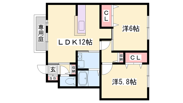 物件間取画像