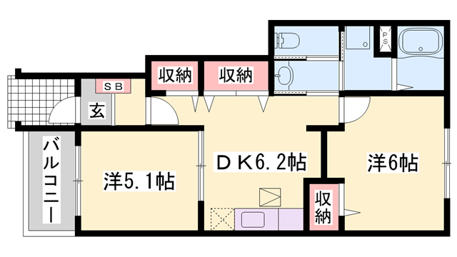 物件間取画像