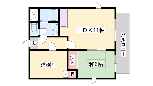 物件間取画像