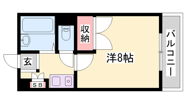 casa北条の物件間取画像