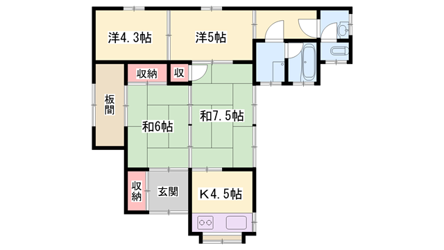 物件間取画像