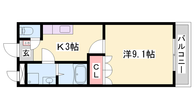 メルヴェールの物件間取画像