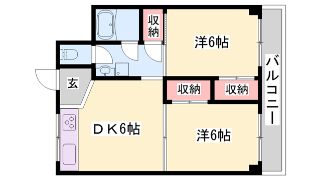 物件間取画像