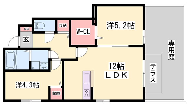 物件間取画像