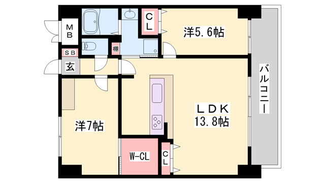 物件間取画像