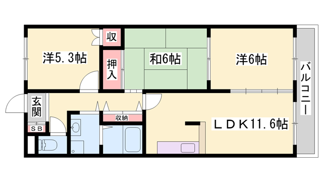 物件間取画像