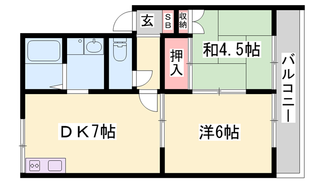 物件間取画像