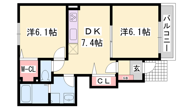 物件間取画像