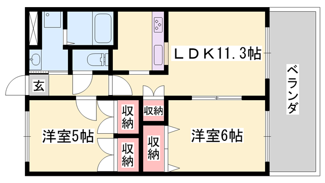 物件間取画像