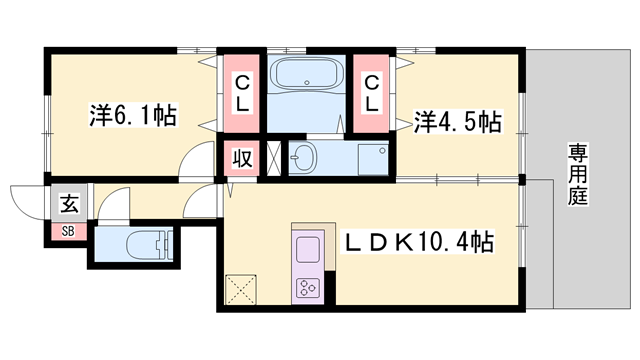 物件間取画像