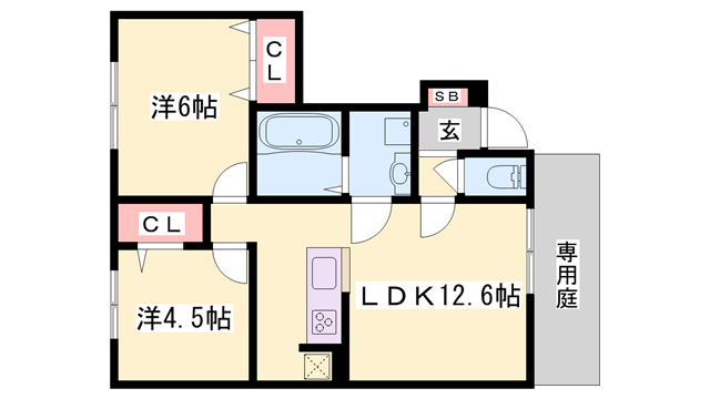 物件間取画像