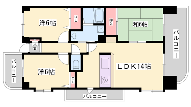 物件間取画像