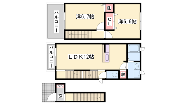 物件間取画像