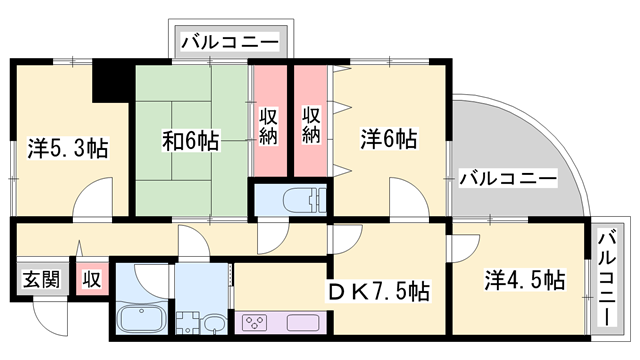 物件間取画像