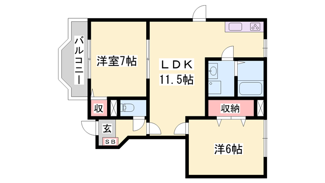 物件間取画像