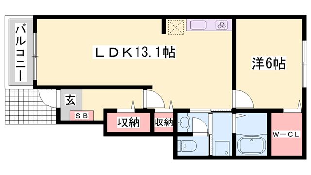 ハマナスⅠの物件間取画像