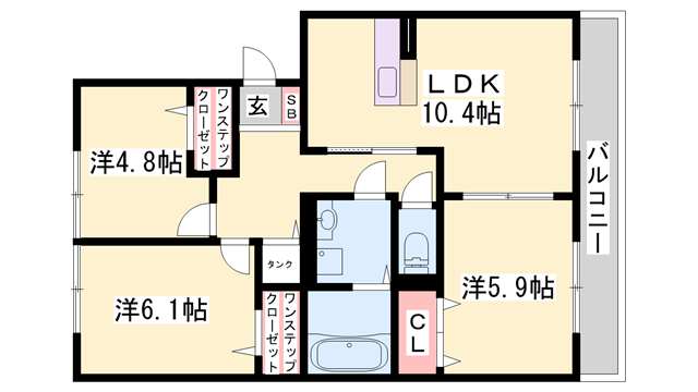 物件間取画像