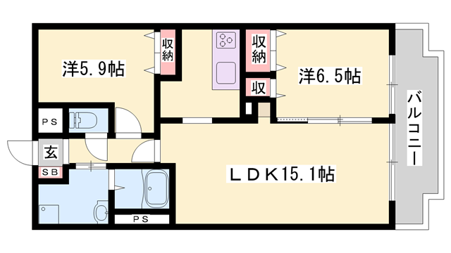物件間取画像