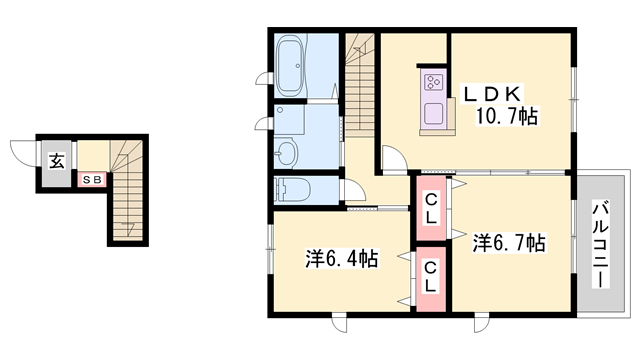 物件間取画像