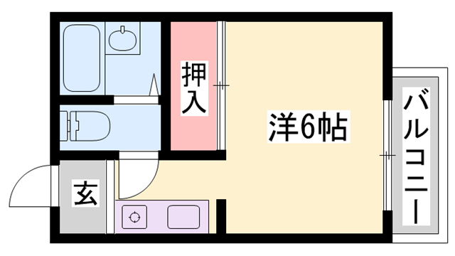 ヒューマンハイツⅠの物件間取画像