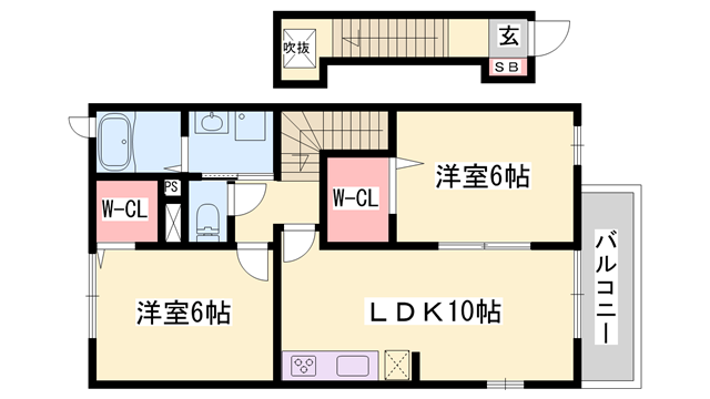 物件間取画像