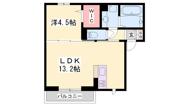 カザ オリーブ EASTの物件間取画像
