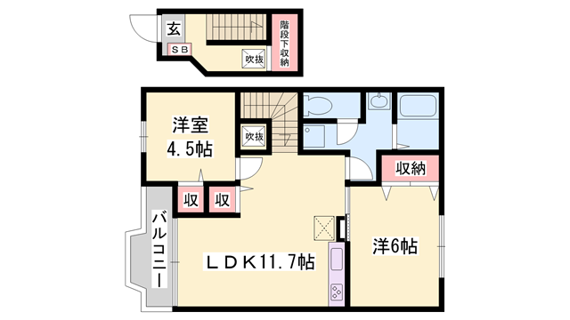 物件間取画像