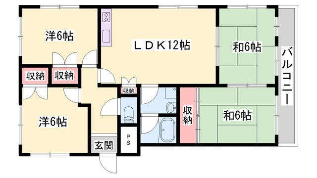 物件間取画像